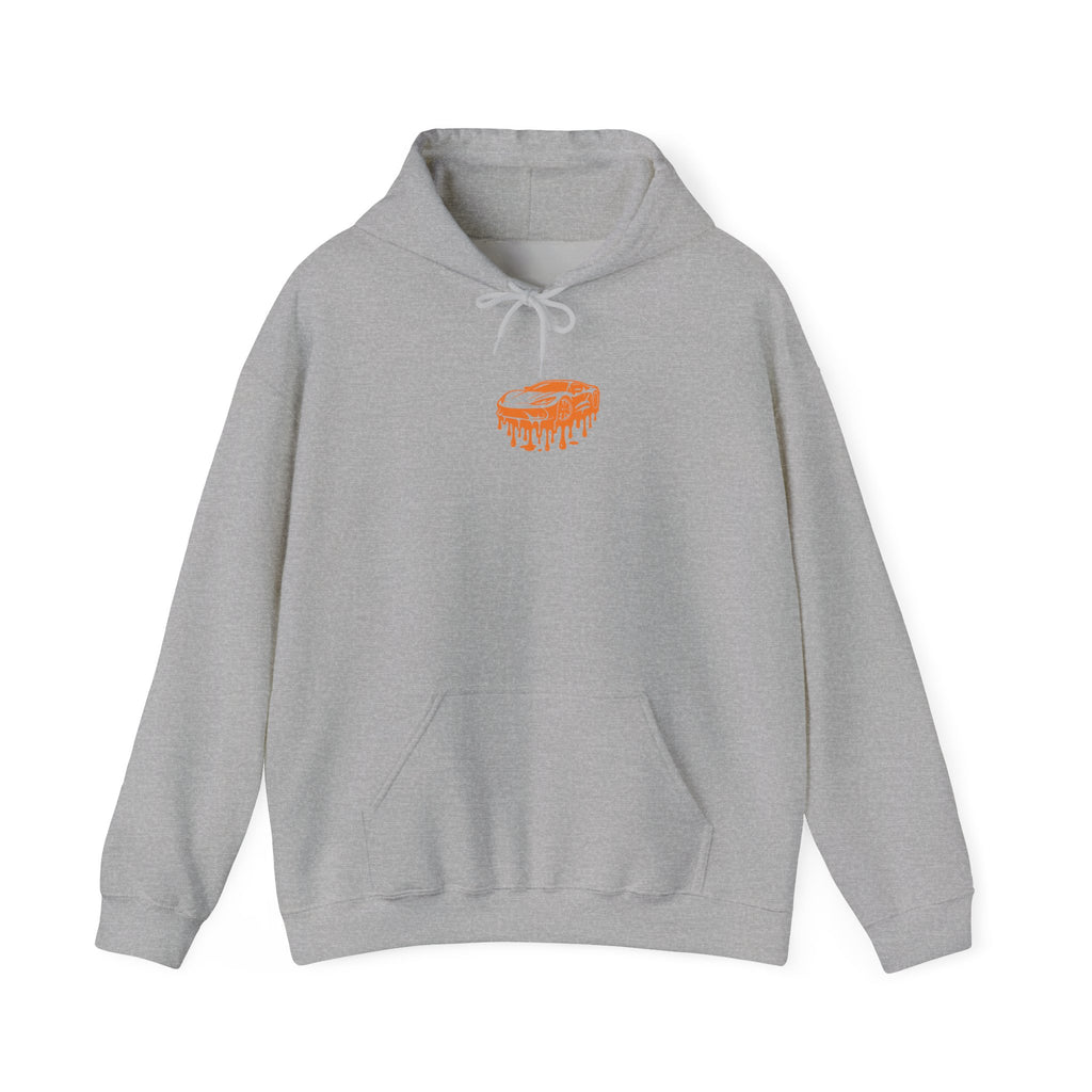 Retro Orange Graphic Hoodie