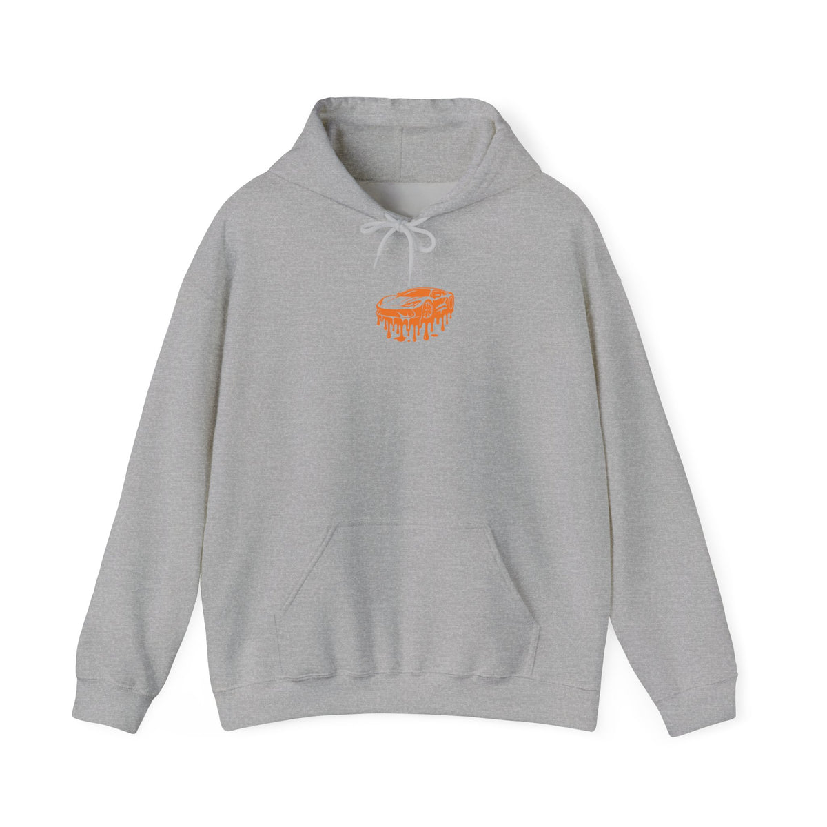 Retro Orange Graphic Hoodie