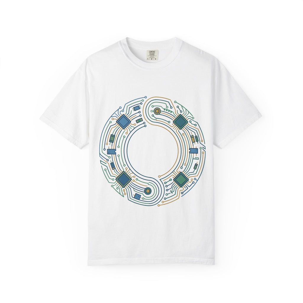 Geometric Circuit Ring T-Shirt
