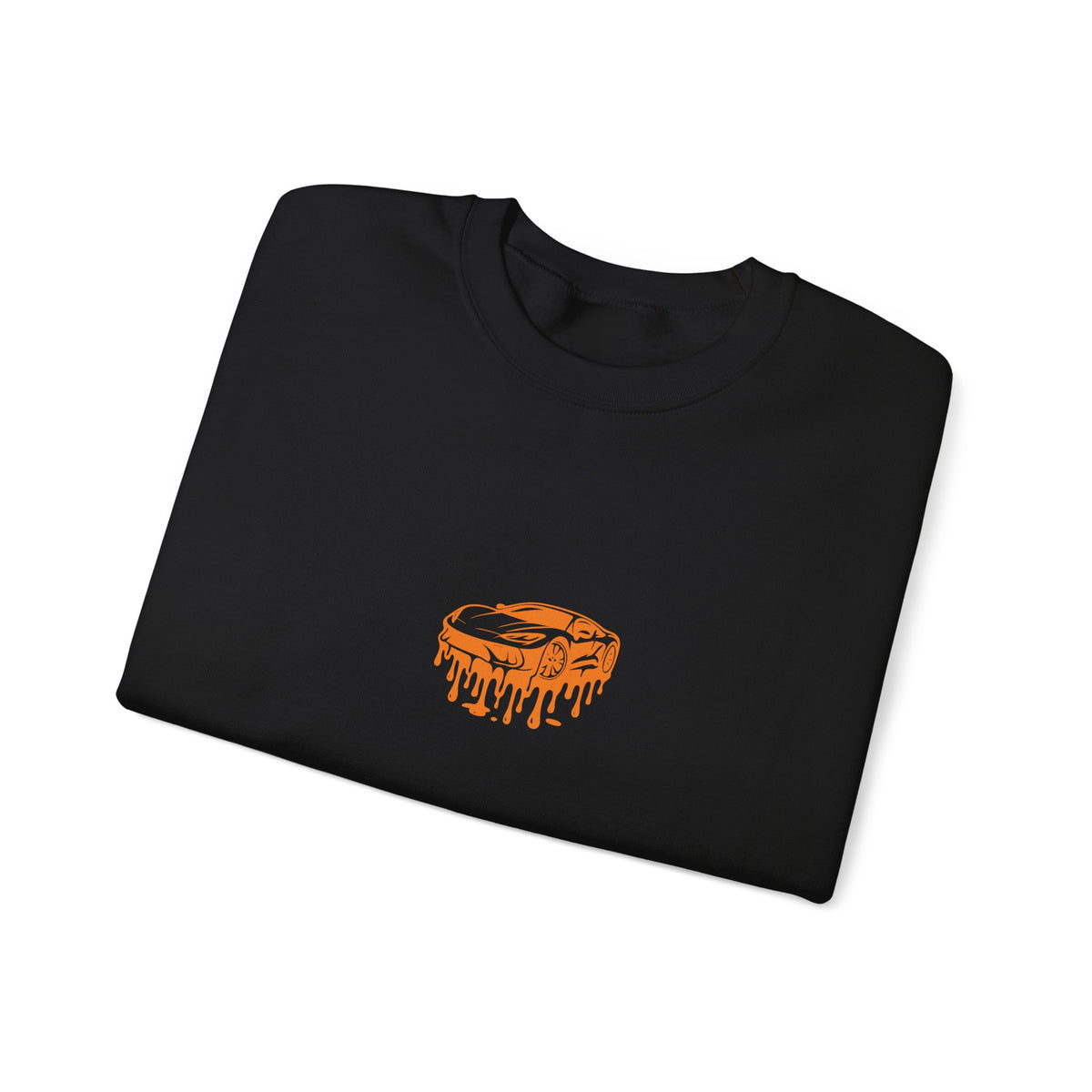 Retro Orange Dripping Mushroom Crewneck Sweatshirt