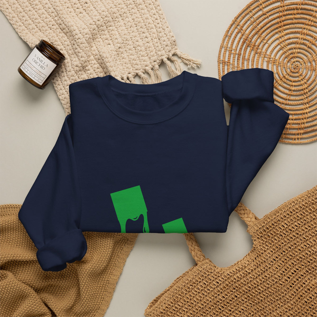 Green Dripping Ghosts Halloween Sweatshirt
