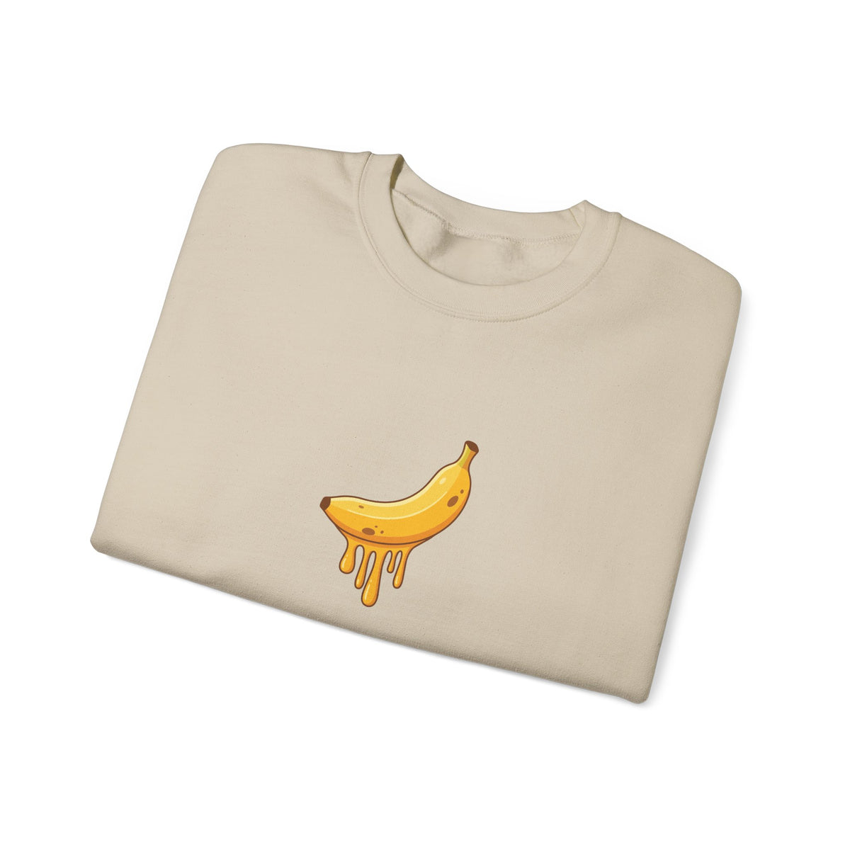 Playful Melting Banana Crewneck Sweatshirt