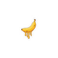 Melting Banana Kiss-Cut Sticker
