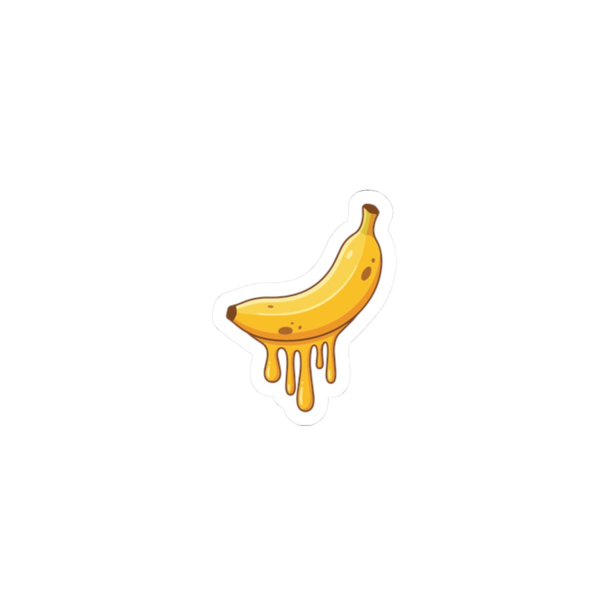 Melting Banana Kiss-Cut Sticker