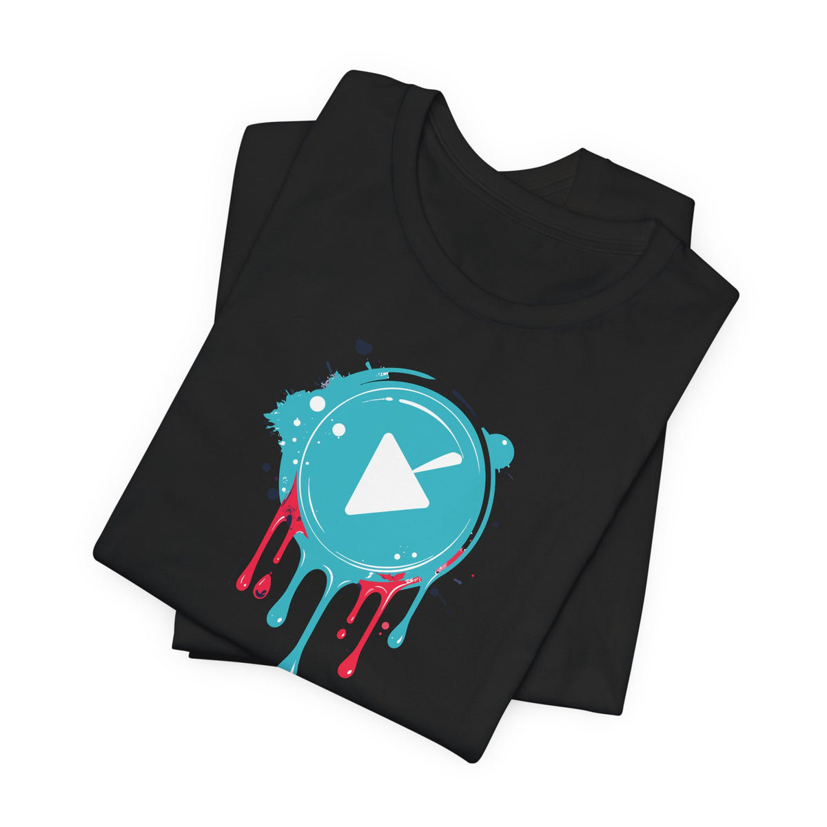 Play Button Paint Splash Graphic T-Shirt