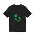 Green Melting Paint Drips Graphic T-Shirt