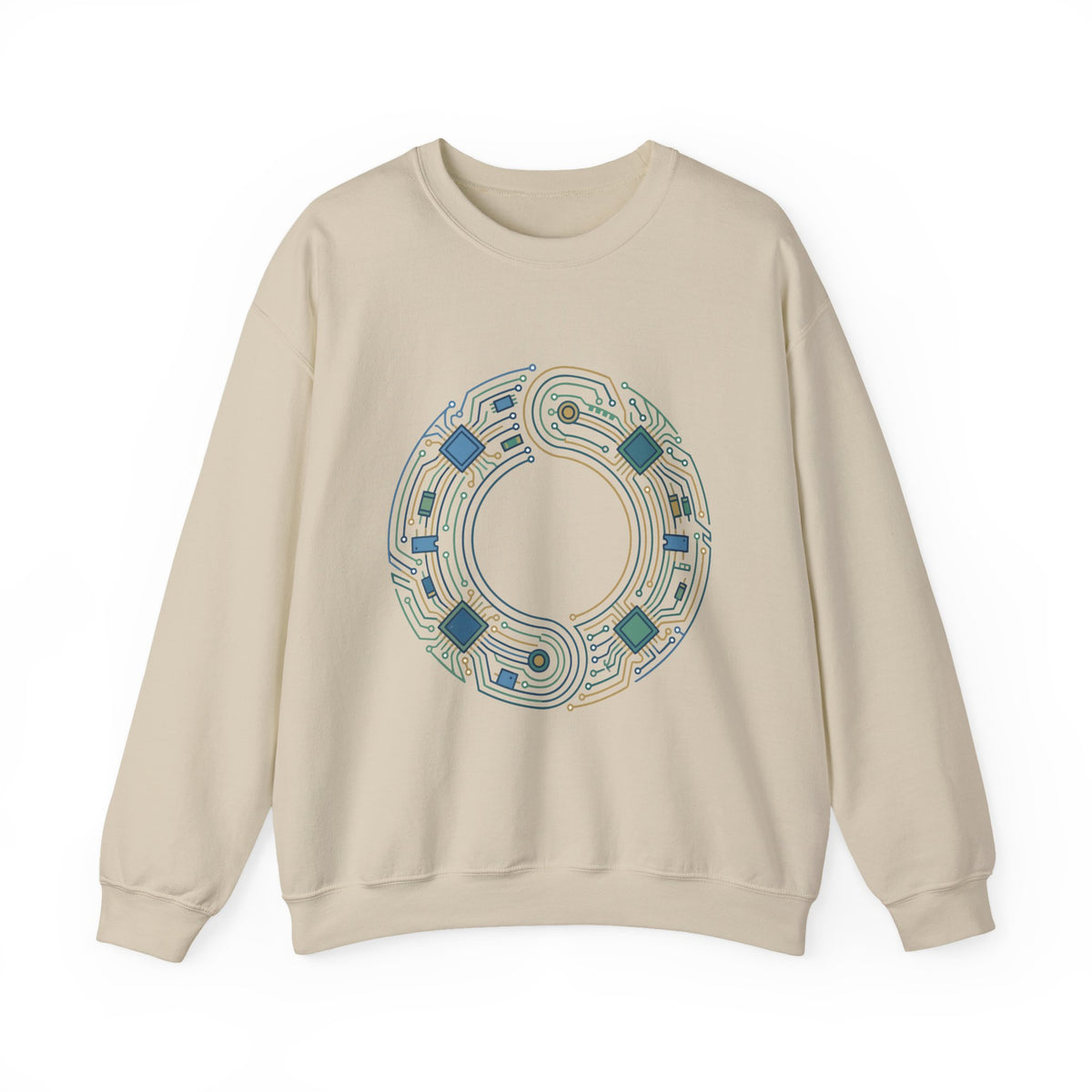 Geometric Circuit Ring Sweatshirt