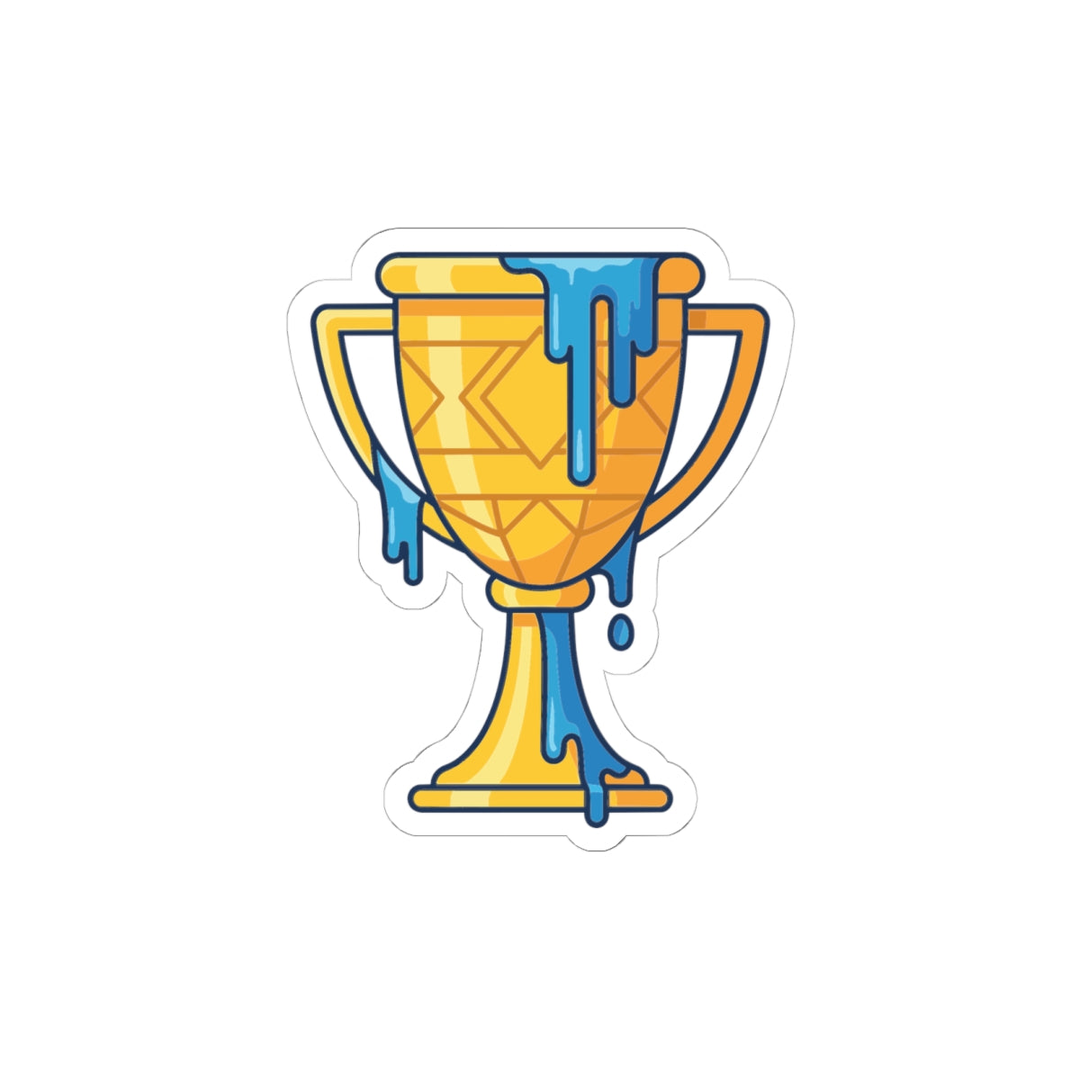 Melting Trophy Kiss-Cut Sticker