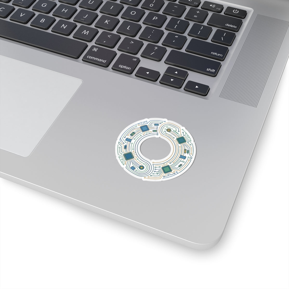Tech Circuit Ring Kiss-Cut Sticker