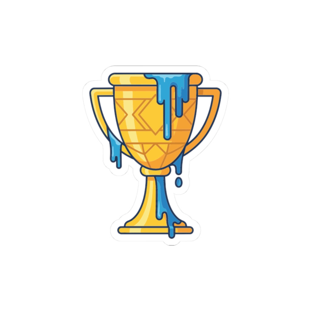 Melting Trophy Kiss-Cut Sticker